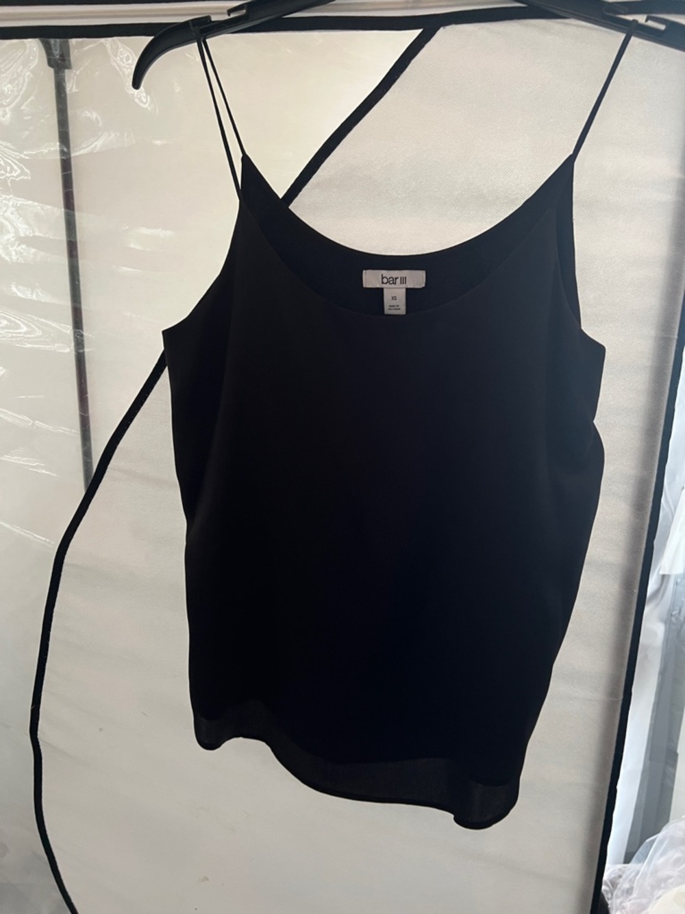 Bar III Black Spaghetti Strap Cami